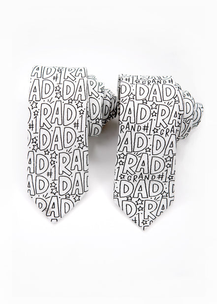 Rad GRAND Dad Coloring Tie  *markers sold separately