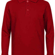 Men's Long Sleeve Pique Polo Shirt