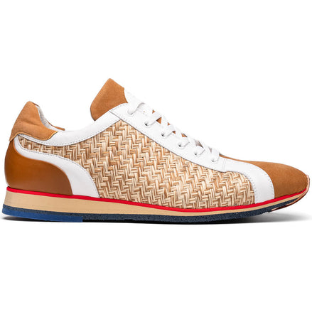 Ripi Calfskin Hand Weave Sneaker Brown