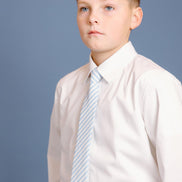 Robin Egg Stripe Boys Tie
