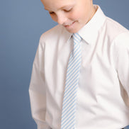 Robin Egg Stripe Boys Tie