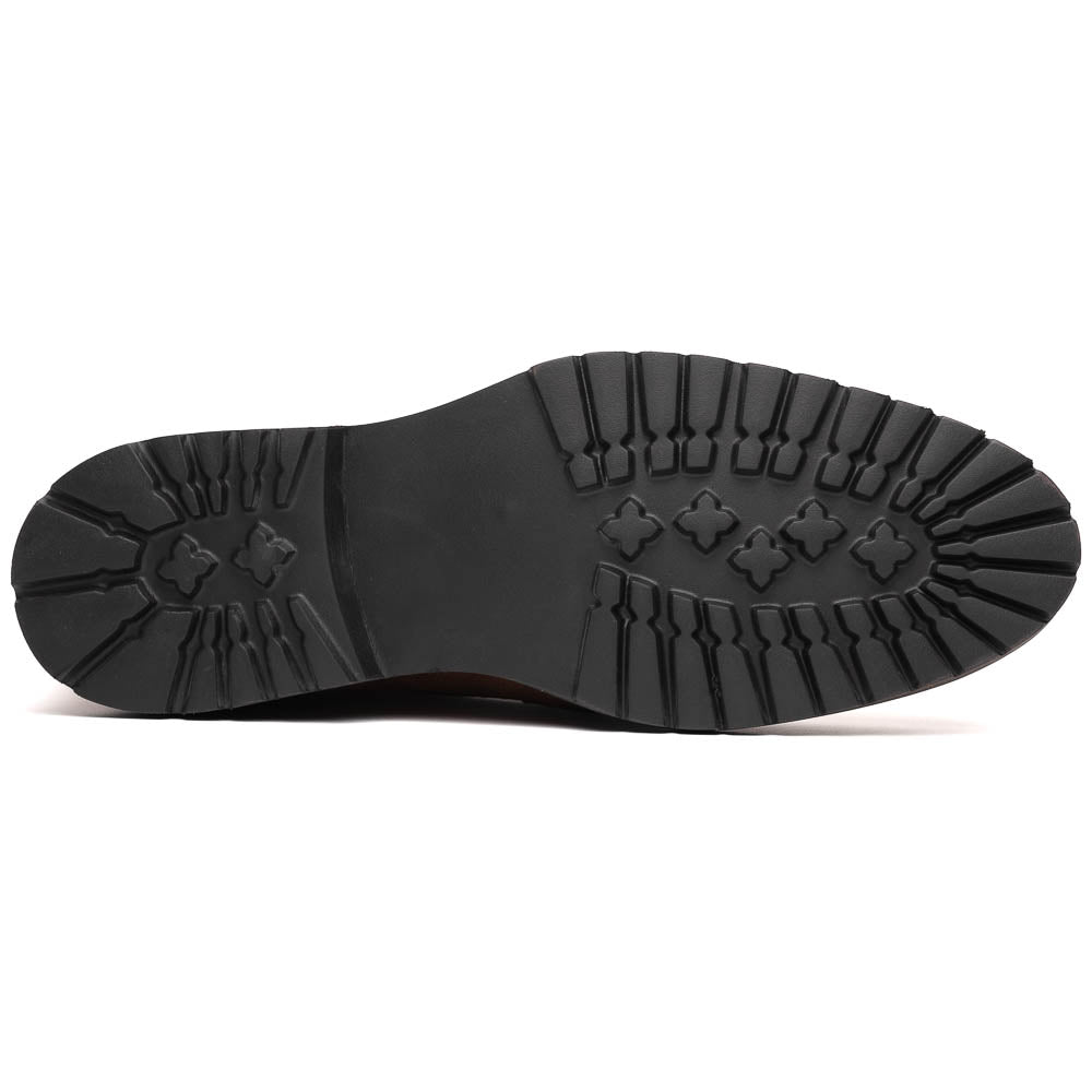 Rezza Suede Calfskin Chukka Boot Black