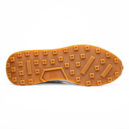 Roxi Suede & Calfskin Sneaker, White