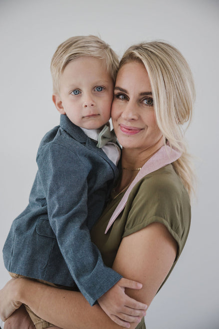 Sea Foam Boys Bow Tie