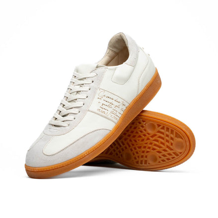 Shizzo Signature Leather Sneakers, White