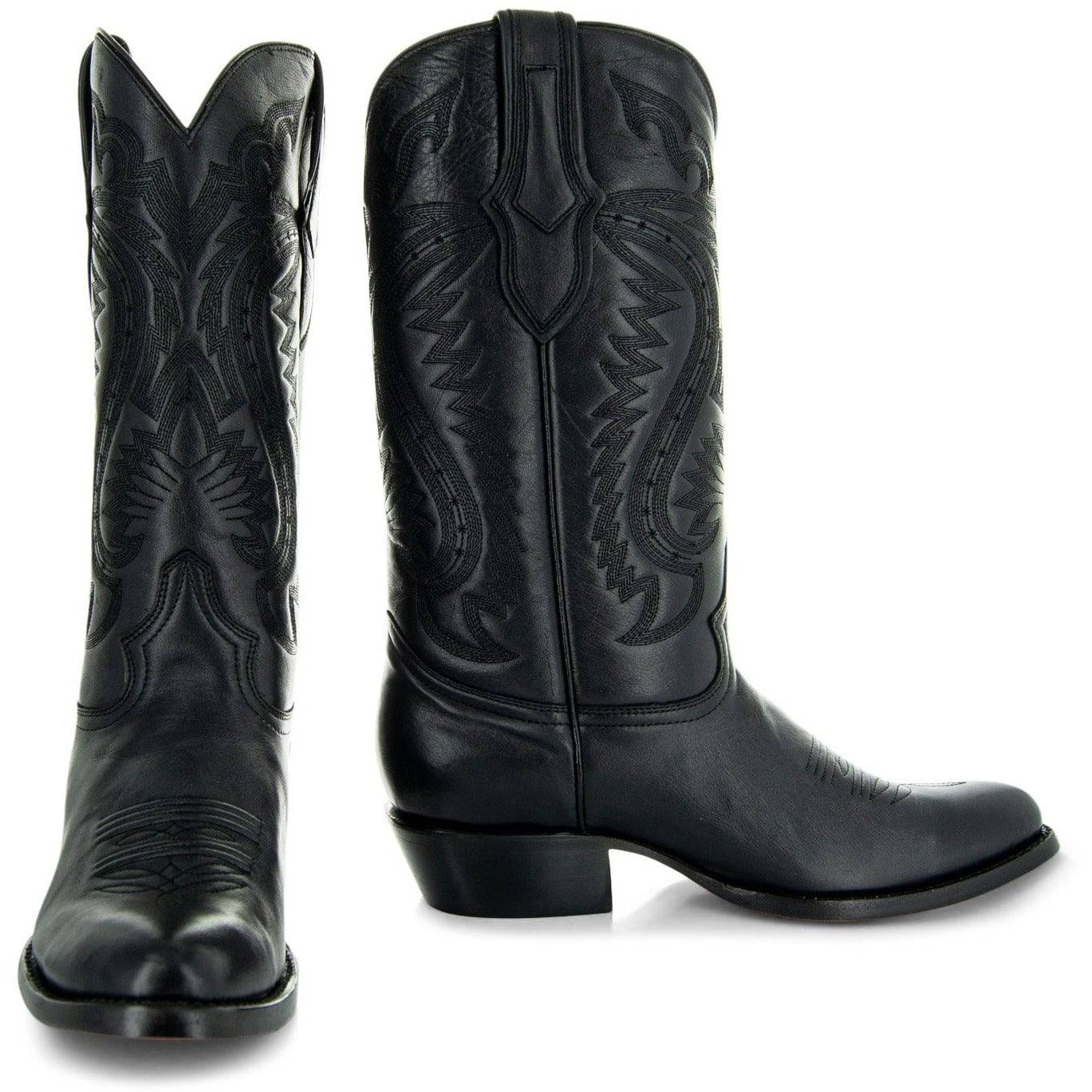 Cowboy Dress Boots | Mens Classic Round-Toe Boots