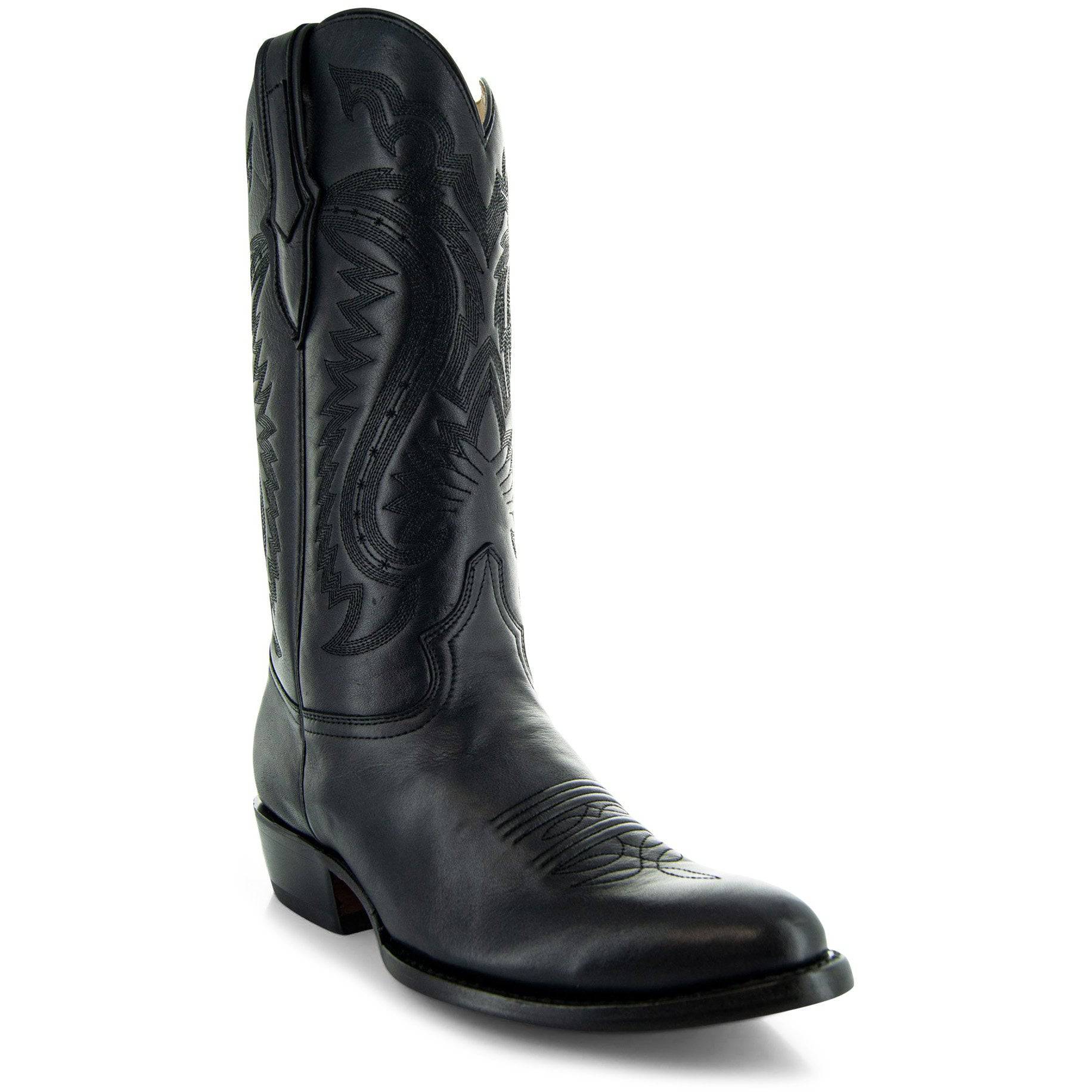 Cowboy Dress Boots | Mens Classic Round-Toe Boots