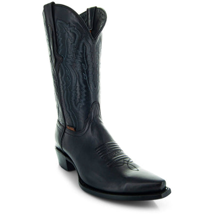 Men's Snip Toe Cowboy Boots Black | Soto Boots
