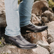Men's Snip Toe Cowboy Boots Black | Soto Boots