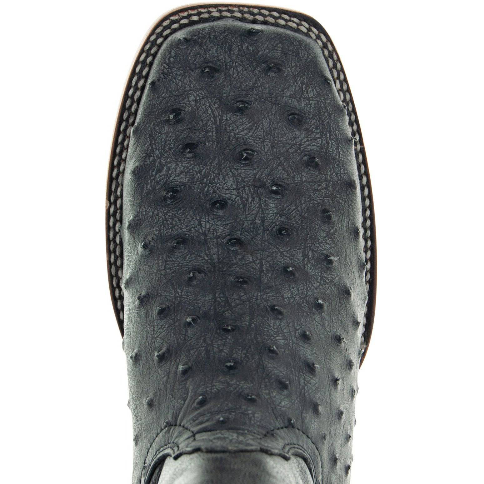 Soto Boots Mens Out of the Wild Black Ostrich Print Boots