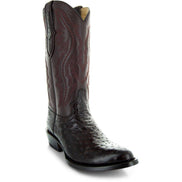 Men's  Brown Ostrich Print Cowboy Boots