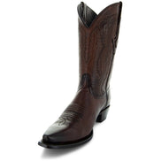 Men's Snip Toe Cowboy Boots Burnished Brown