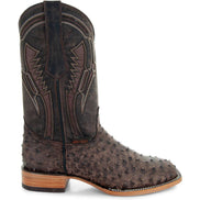 Soto Boots Mens Out of the Wild Brown Ostrich Print Boots