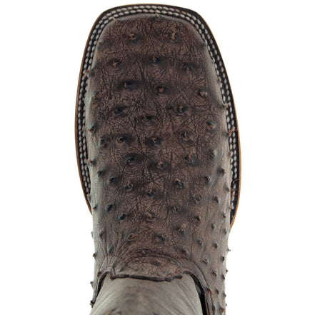 Soto Boots Mens Out of the Wild Brown Ostrich Print Boots