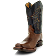 Miel Square Toe Leather Cowboy Boots