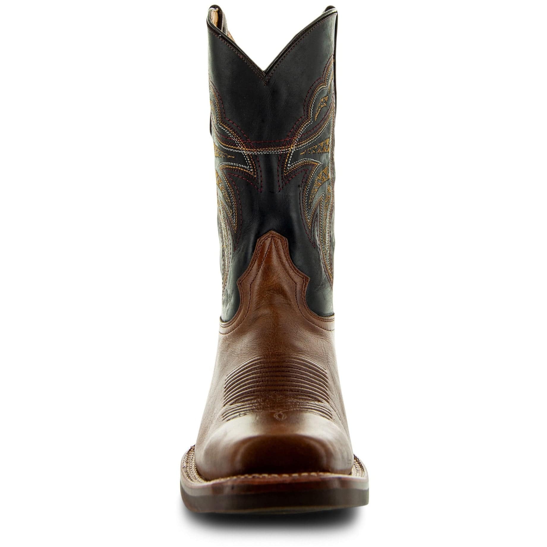 Miel Square Toe Leather Cowboy Boots