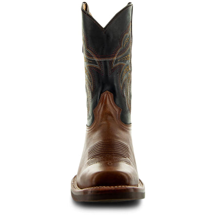 Miel Square Toe Leather Cowboy Boots