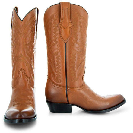 Cowboy Dress Boots | Mens Classic Round-Toe Boots