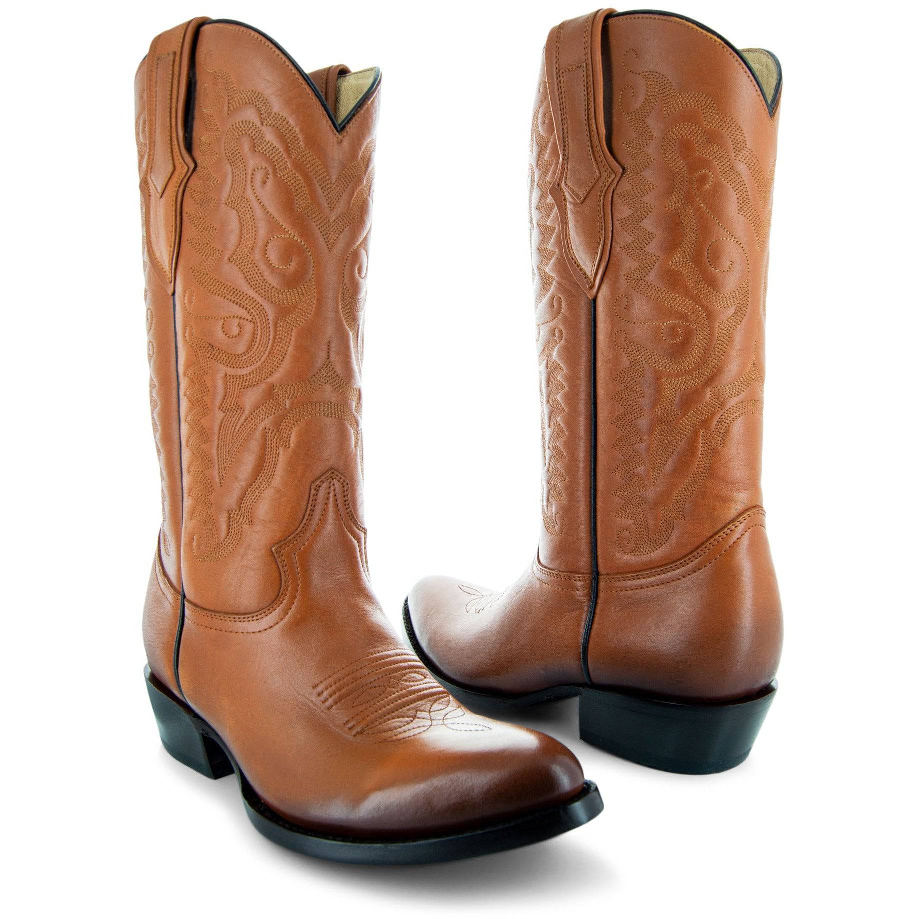 Cowboy Dress Boots | Mens Classic Round-Toe Boots