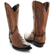 Men's Snip Toe Cowboy Boots Tan | Soto Boots