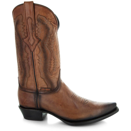 Men's Snip Toe Cowboy Boots Tan | Soto Boots