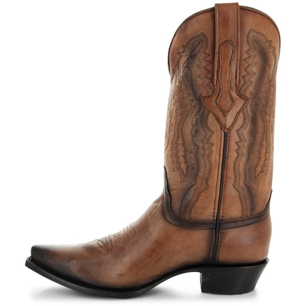 Men's Snip Toe Cowboy Boots Tan | Soto Boots
