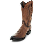 Men's Snip Toe Cowboy Boots Tan | Soto Boots