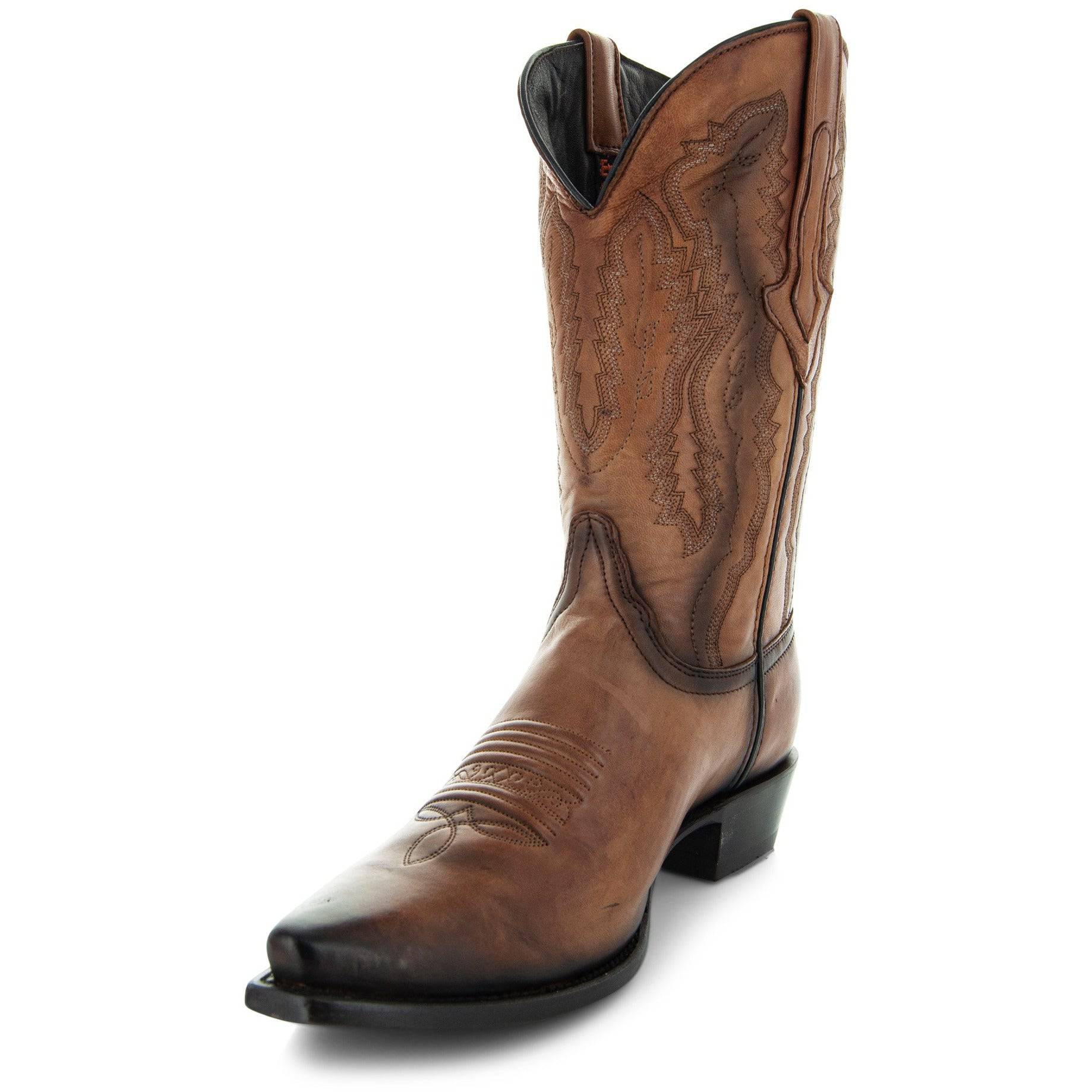 Men's Snip Toe Cowboy Boots Tan | Soto Boots