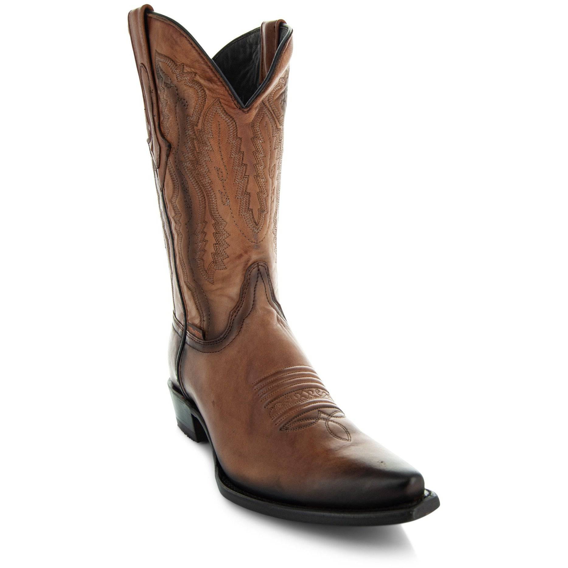 Men's Snip Toe Cowboy Boots Tan | Soto Boots