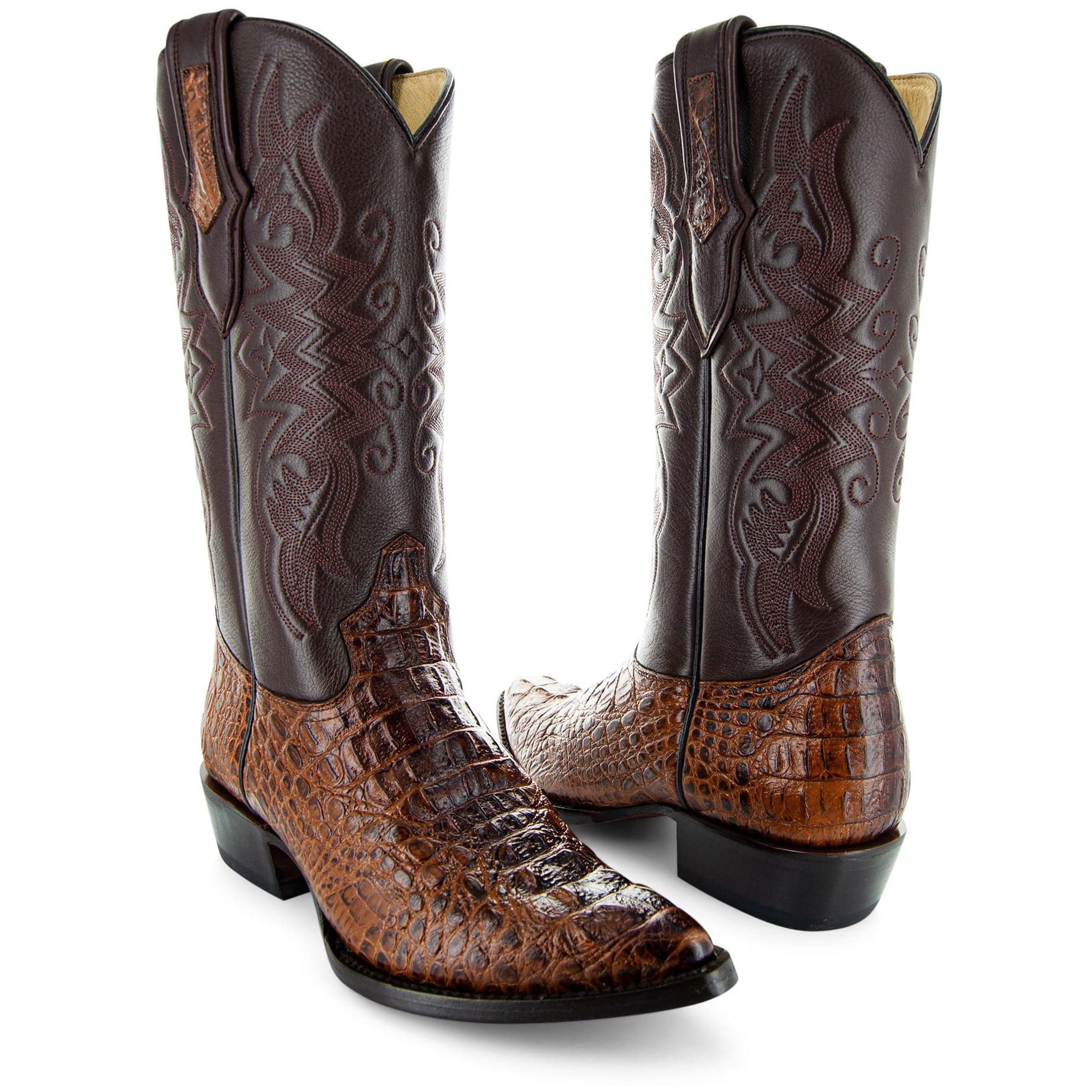 Soto Boots Men's Gator Tail Print Cowboy Boots