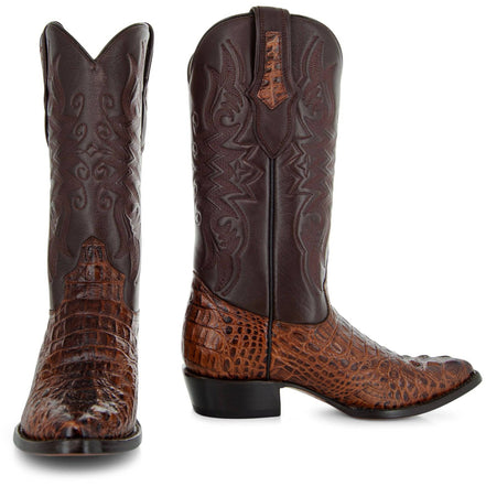 Soto Boots Men's Gator Tail Print Cowboy Boots