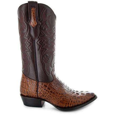 Soto Boots Men's Gator Tail Print Cowboy Boots