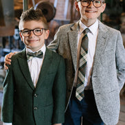 Spruce Plaid Boys Tie