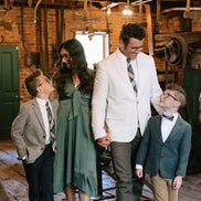 Spruce Plaid Boys Tie