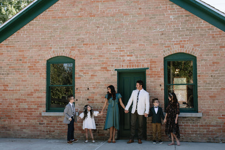 Spruce Plaid Boys Bow Tie