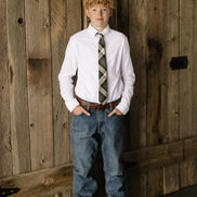 Spruce Plaid - Youth Tie