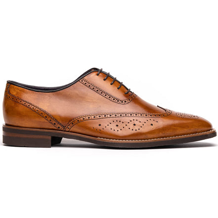 Stephano Wingtip Oxford Camel