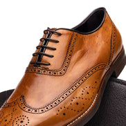 Stephano Wingtip Oxford Camel