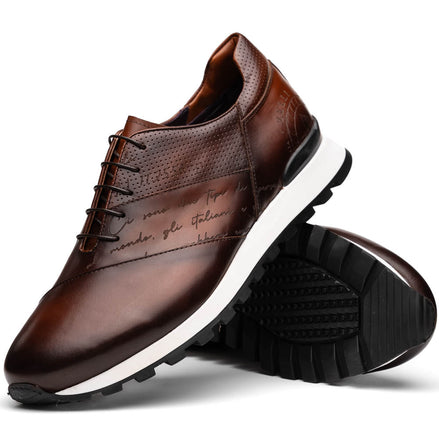Testo Italian Calfskin Sneaker Brown