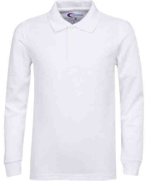 Men's Long Sleeve Pique Polo Shirt